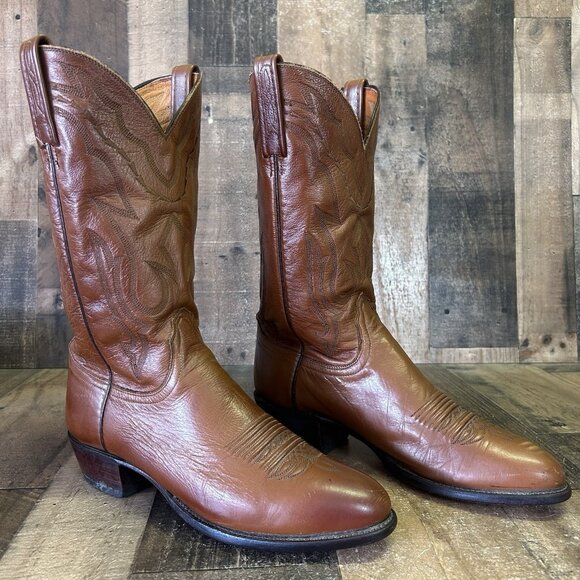 Lucchese 2000 Western T3097R4 Cowboy Boots Mens 10 D - Picture 2 of 12